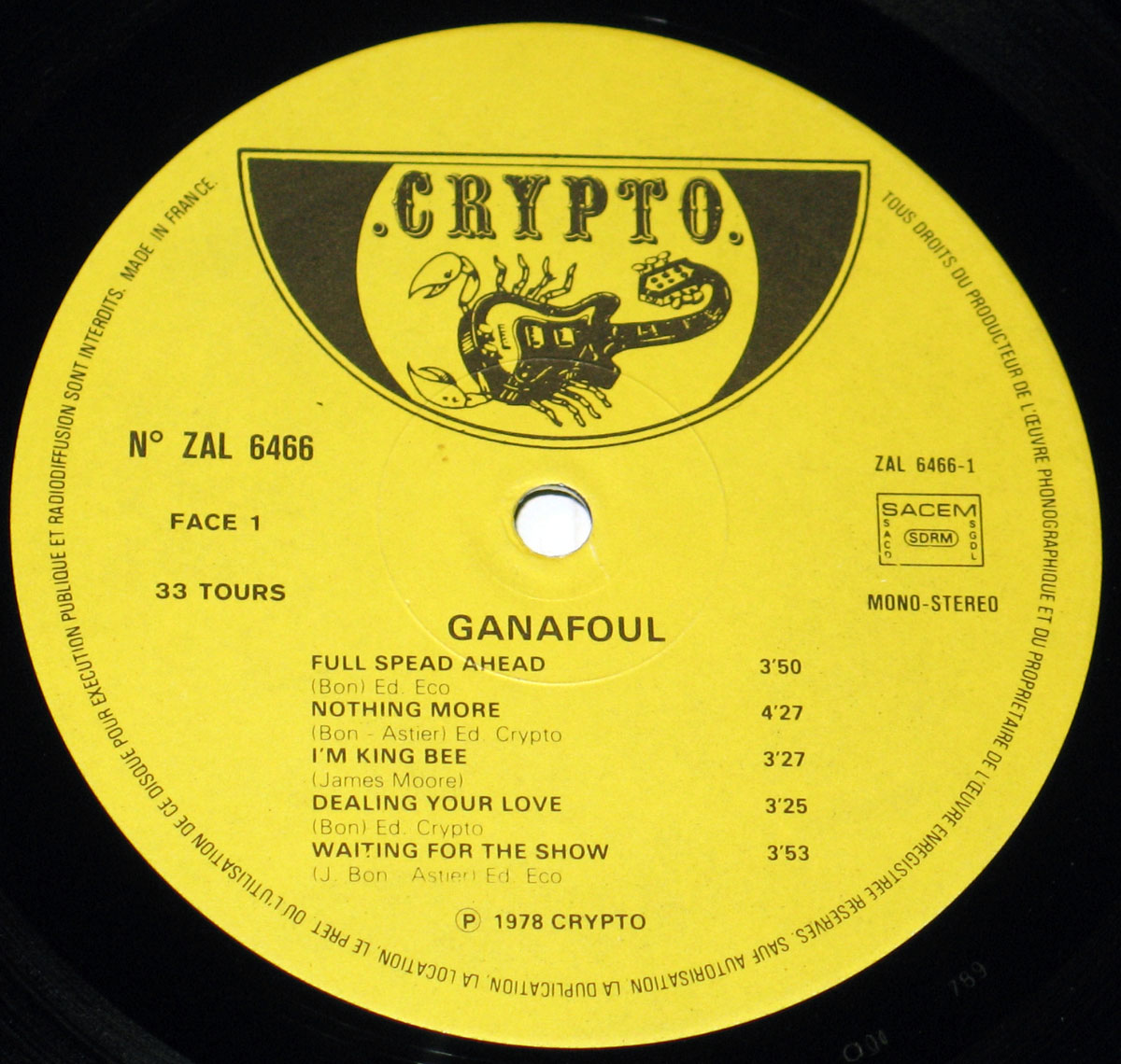 High Resolution Photo # GANAFOUL Full Speed Ahead Vinyl Record